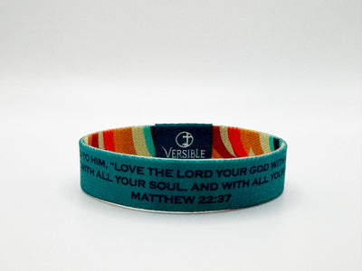 Vibrations / Matthew 22:37 Wristband: Small