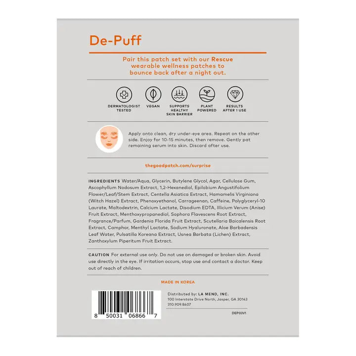 De-Puff Hydrogel Undereye Patches