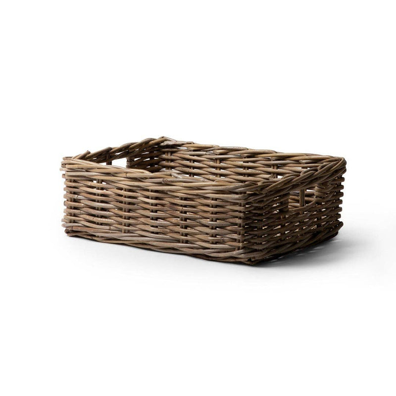 Rattan Rectangle Tray | 4" H