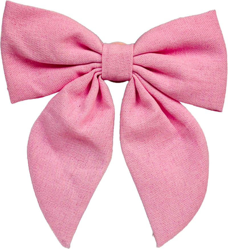 Blush Pink Linen Bottle Bow