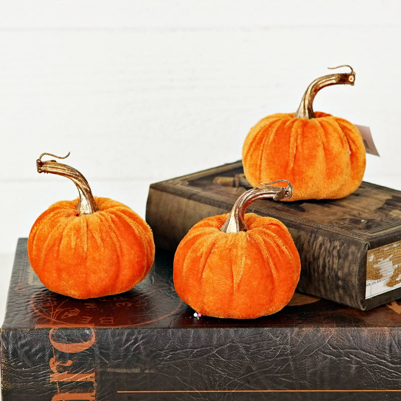 Orange Velvet Pumpkin