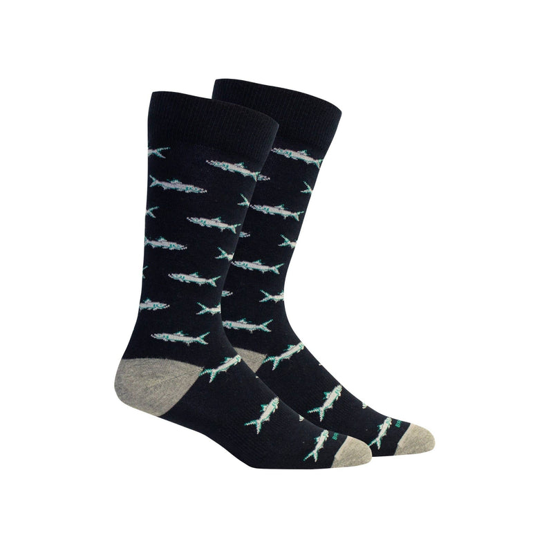 Fort Myers (Tarpon Fish) Socks: Navy