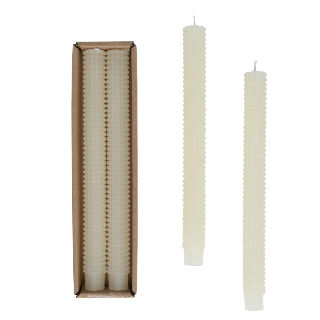 HOLLOWOOD Hobnail Taper Candles