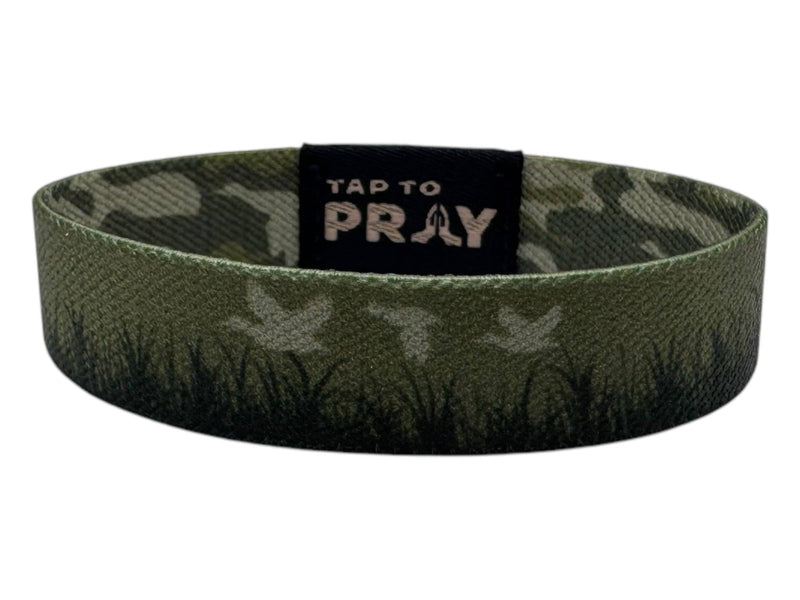 Tap To Pray™ Wristbands - Waterfowl Camo: X-Large
