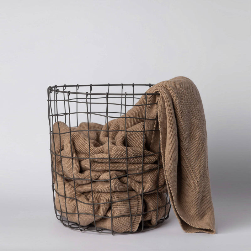 308 - Round Iron Basket: Medium