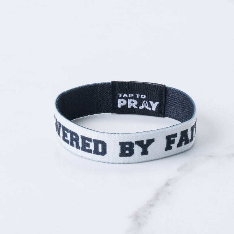 Tap To Pray™ Wristbands - Jesus Is Lord: Large / Jesus is Lord / Powered by Faith