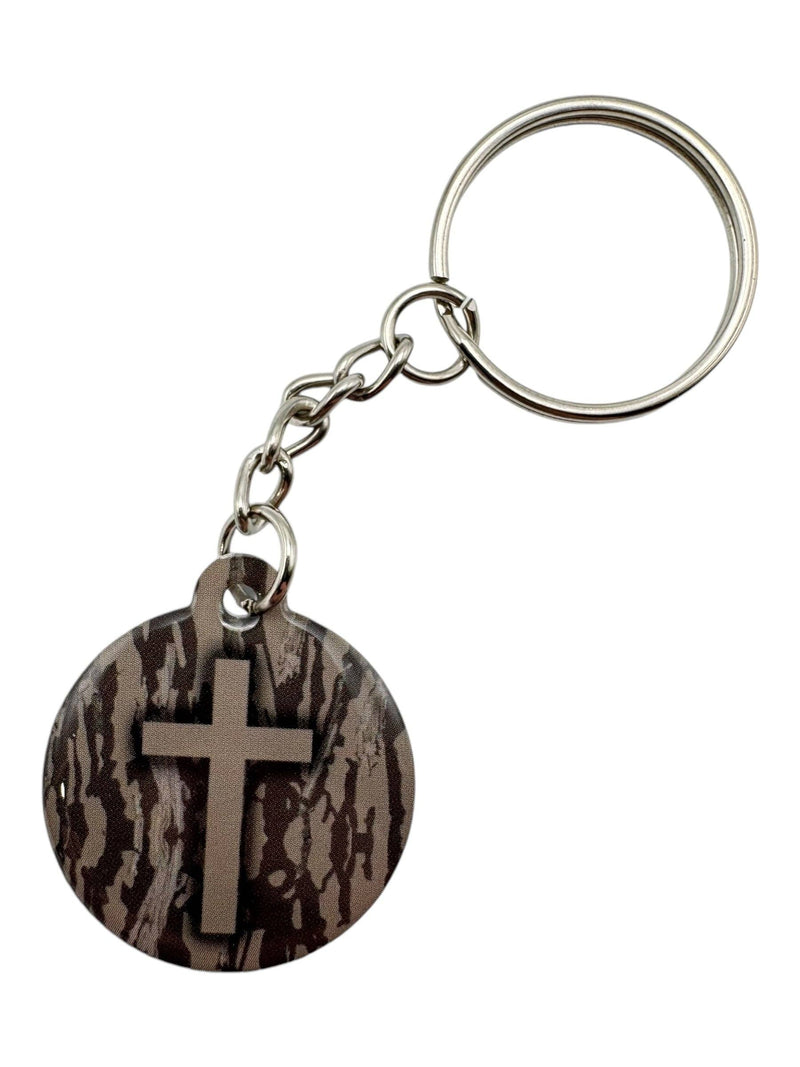 Tap To Pray™ - Prayer Tag Keychains: White + Cross