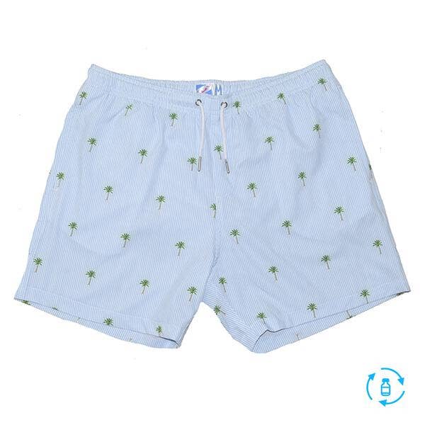 Palm Stripes | Swim Shorts | 6 Inch | Bermies