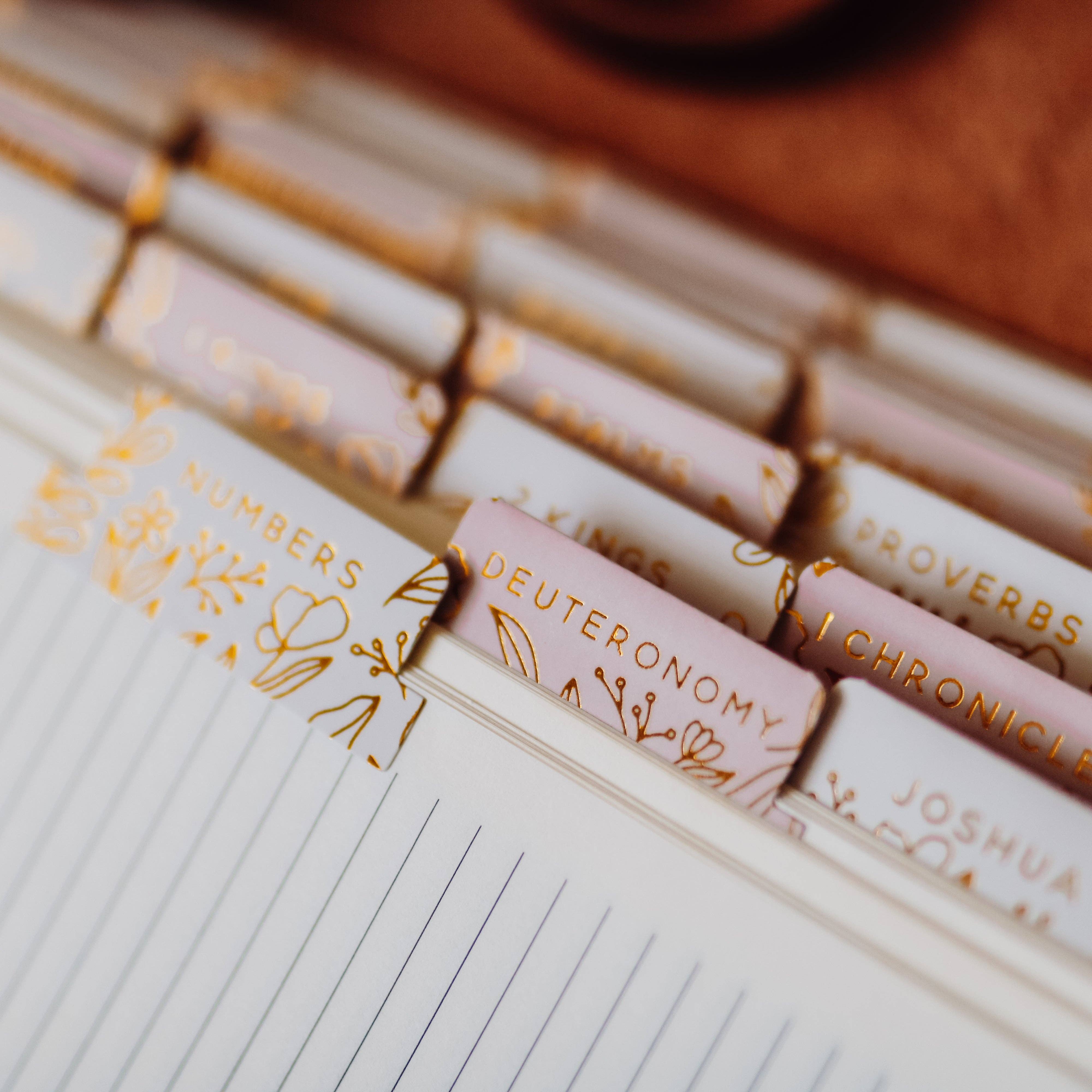Gold Foil Bible Tabs - Dusty Pink – Hollowood at Home