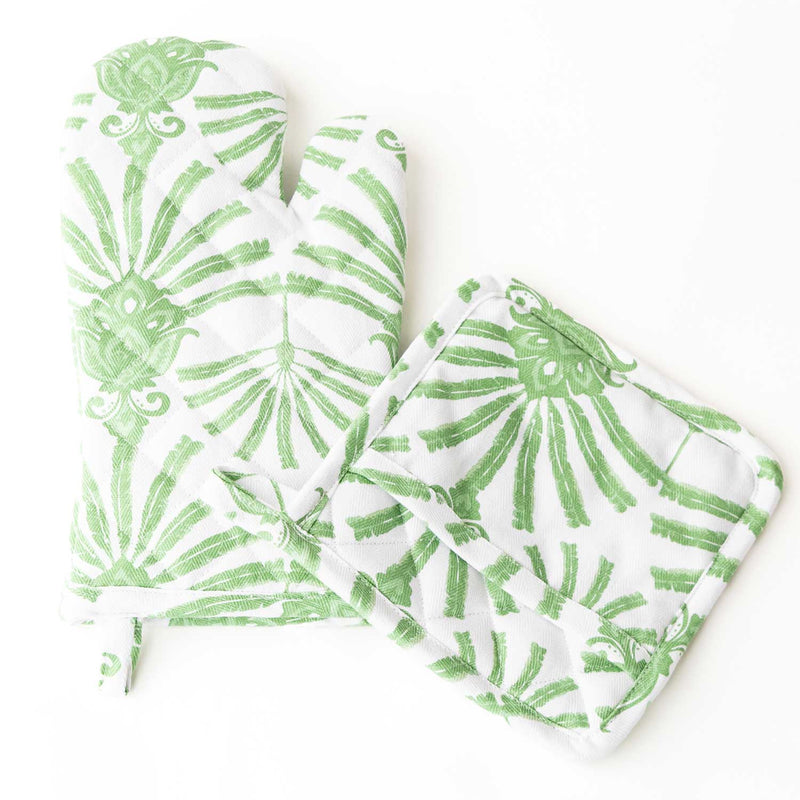 Deco Palm Oven Mitt Set