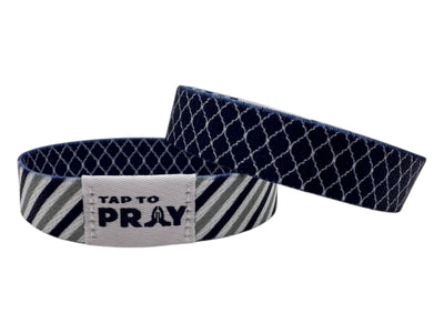 Tap To Pray™ Wristbands - Graphite & Ink: Small