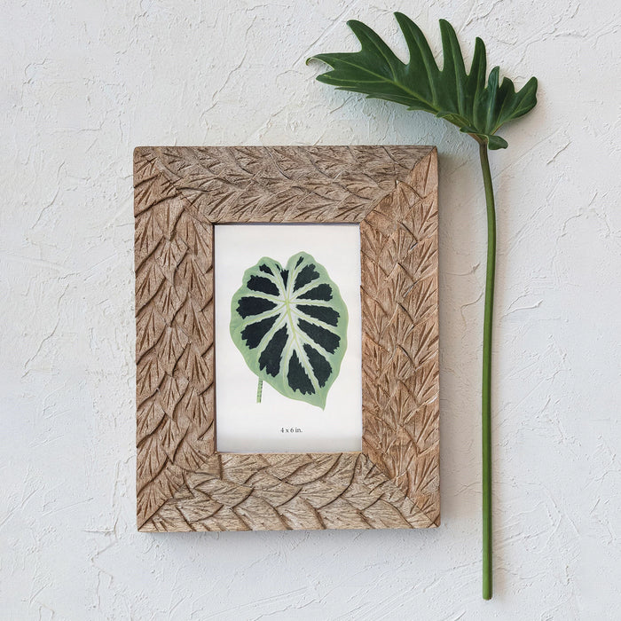 Carved Mango Picture Frame