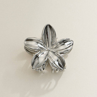 Metal Flower Hair Claw Clip: GD