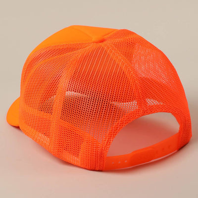 JESUS SAVES I SPEND Trucker: NEON PINK