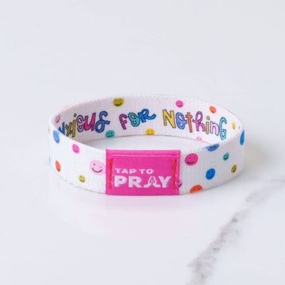 Tap To Pray™ - Kingfolk Series Wristband - Anxious for Nothing: Large