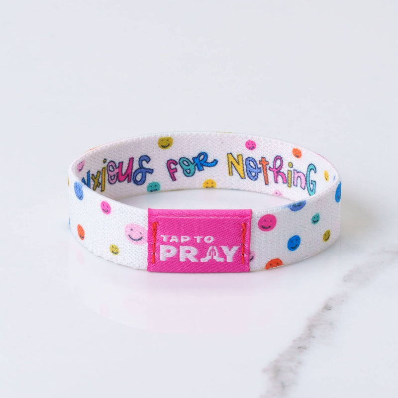 Tap To Pray™ - Kingfolk Series Wristband - Anxious for Nothing: X-Small
