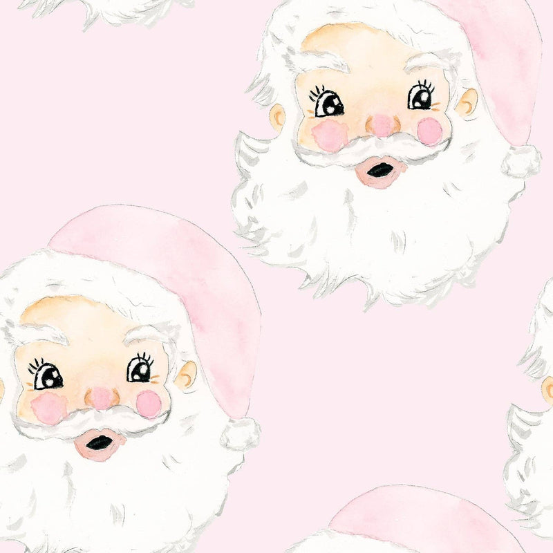 Limited Edition Watercolor Pink Santa- Prosecco