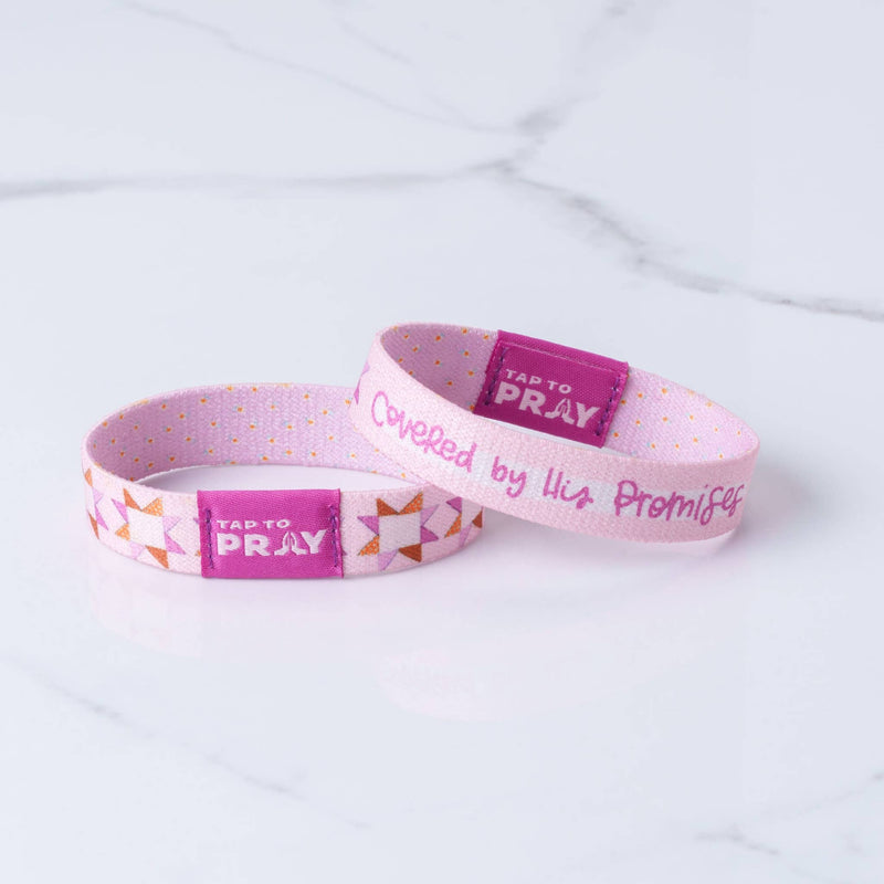 Tap To Pray™ - Kingfolk Series Wristband - Covered by His Promises: X-Small