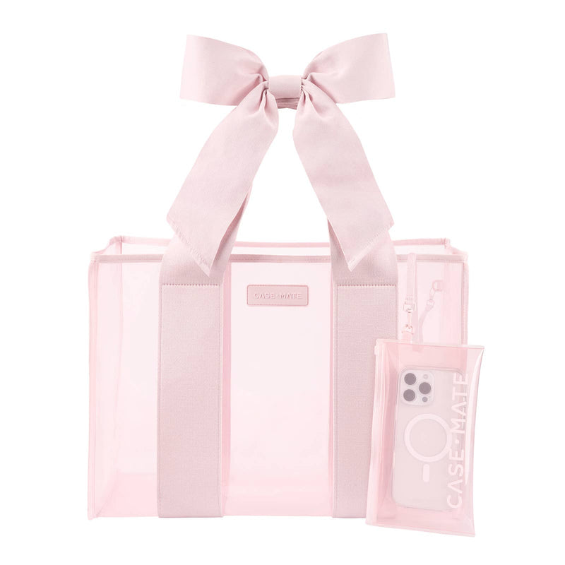 Pink | Bow Tote w/Phone Pouch