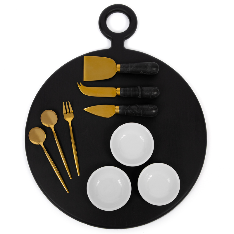 10 Piece Board Gift Set, Black