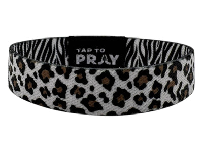 Tap To Pray™ Wristbands - Safari Zebra: X-Large