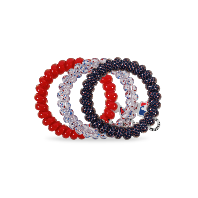 Spiral Hair Coils | Large | Atlanta Braves Hair Ties
