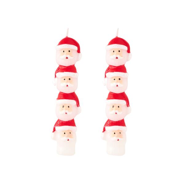 SANTA MINI TAPER CANDLE SET