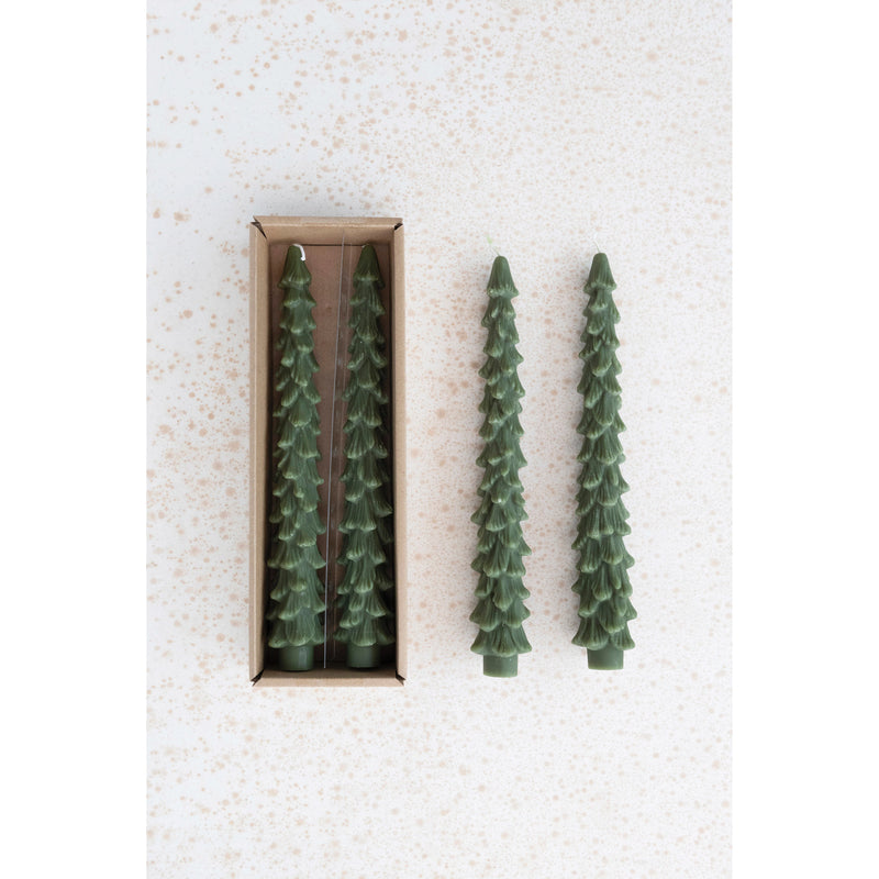 Unscented Tree Shaped Taper Candles (Large)
