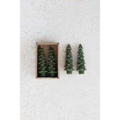 Unscented Tree Shaped Taper Candles (Small)