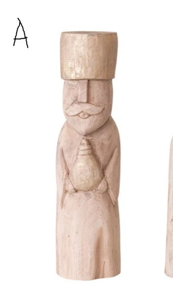 Hand-Carved Wood Wise Men