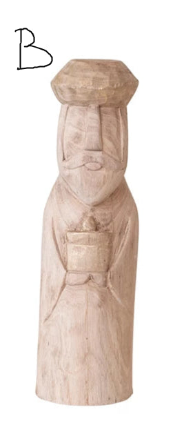 Hand-Carved Wood Wise Men