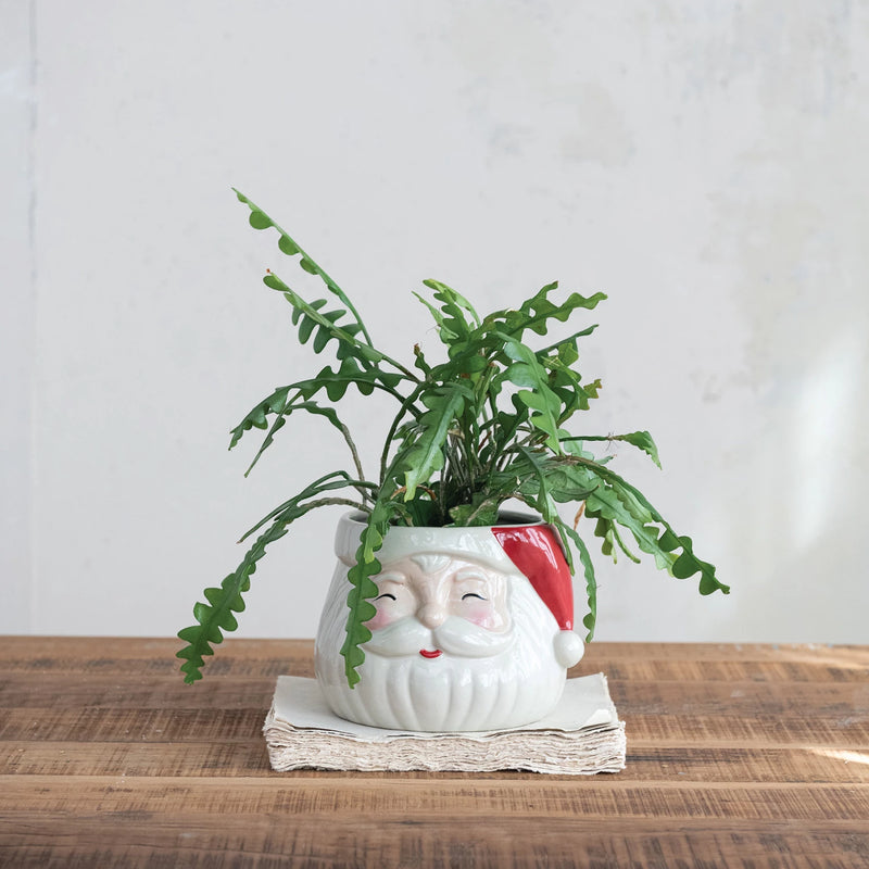 Santa Head Planter