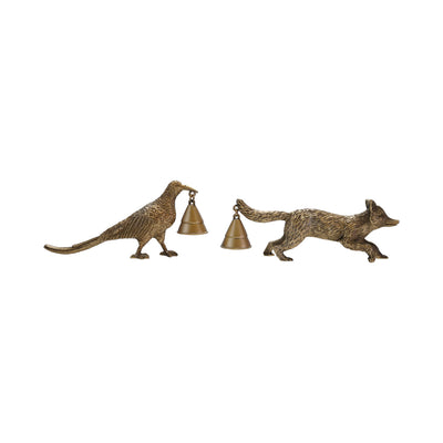 Zinc Alloy Fox/Pheasant Shaped Candle Snuffer, 2 Styles