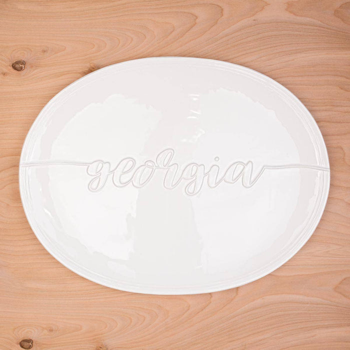 Georgia Embossed Platter