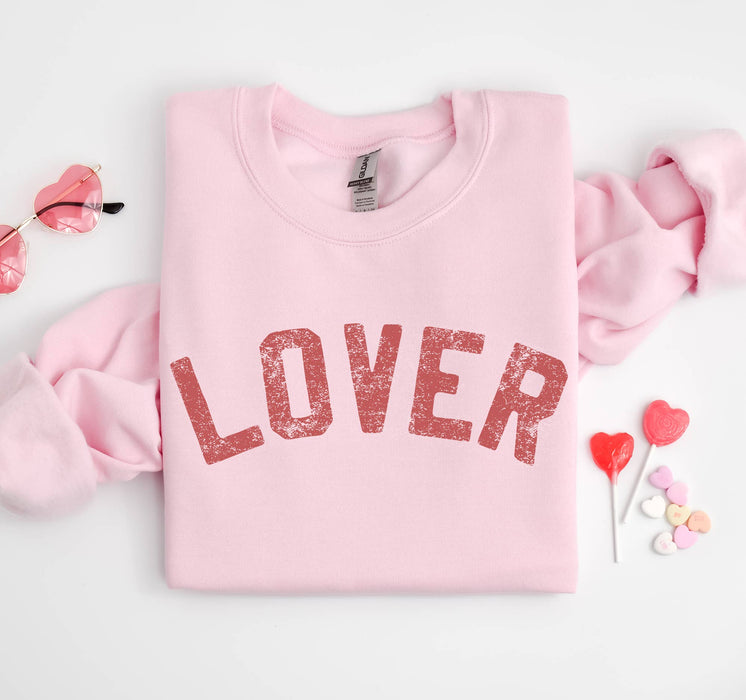 Lover Pink Sweatshirt, Valentine's Crewneck,