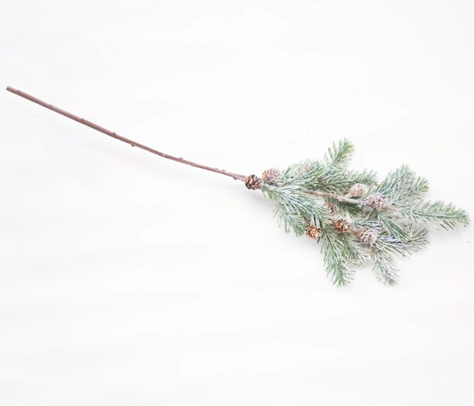 FROSTED PINE NEEDLE STEM 31"