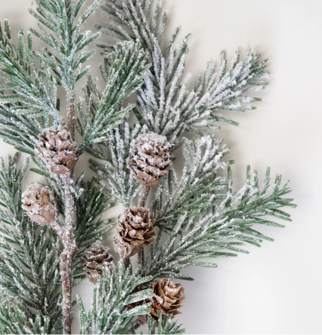 FROSTED PINE NEEDLE STEM 31"