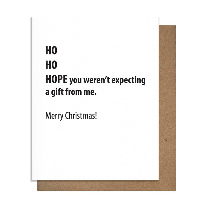 Ho Ho Hope -  Christmas Card