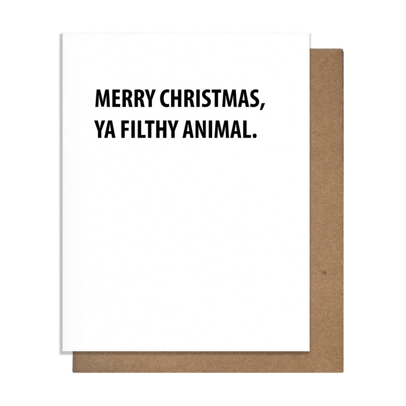 Filthy Animal - Christmas Card