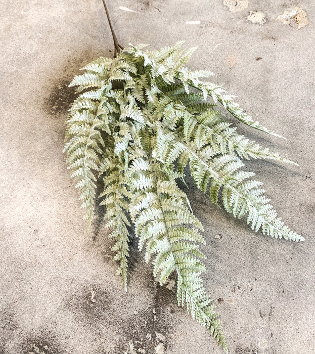 Faux Fern Leaves Pick with Ice Finish