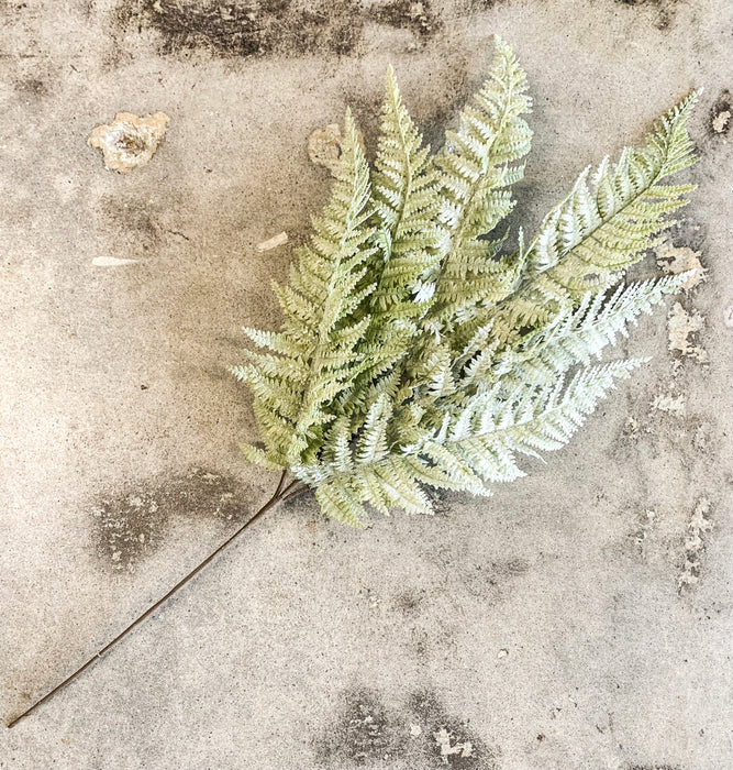 Faux Fern Leaves Pick with Ice Finish